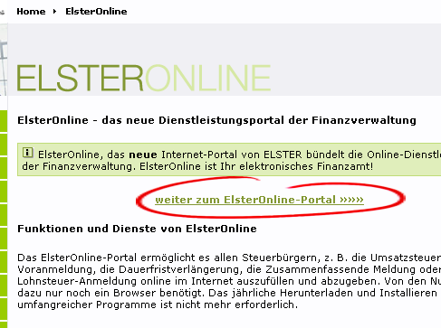 elster online aktivierung